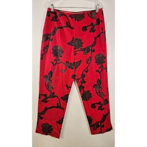 SIGRID OLSEN SPORT Women's Sz 12 Red/Black Casual Dressy Career Work Trousers